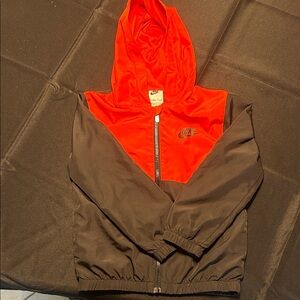 Nike Kids' Vibrant Red and Black Windbreaker Jacket